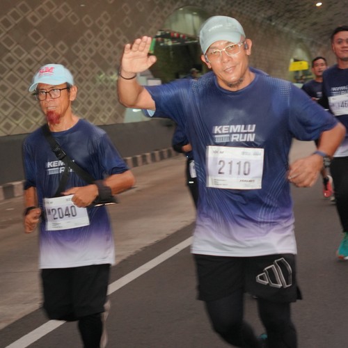 Race photo from KEMLU RUN 2026