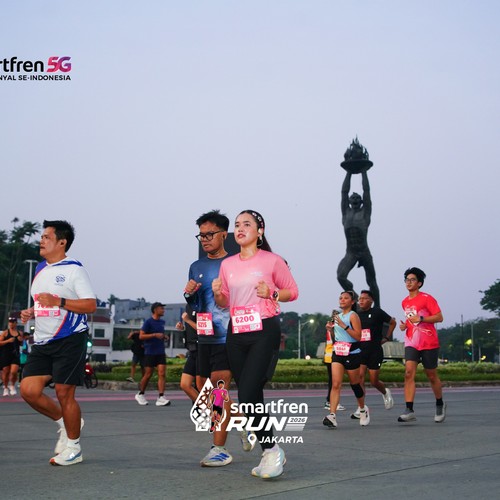 Race photo from SMARTFREN RUN 2026