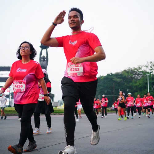 Race photo from SMARTFREN RUN 2026