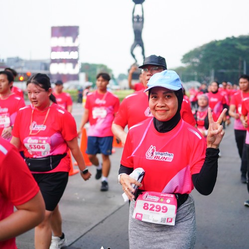 Race photo from SMARTFREN RUN 2026