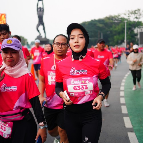 Race photo from SMARTFREN RUN 2026