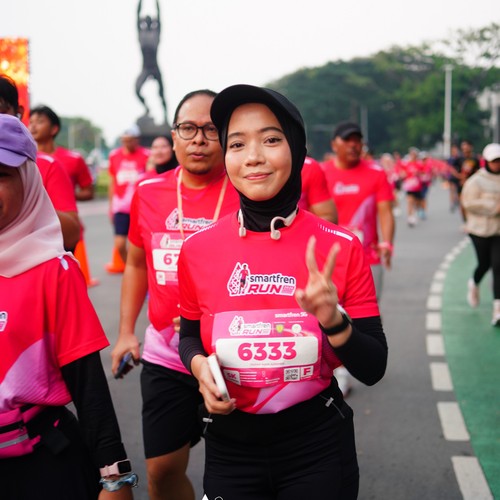 Race photo from SMARTFREN RUN 2026
