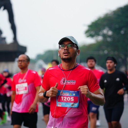 Race photo from SMARTFREN RUN 2026