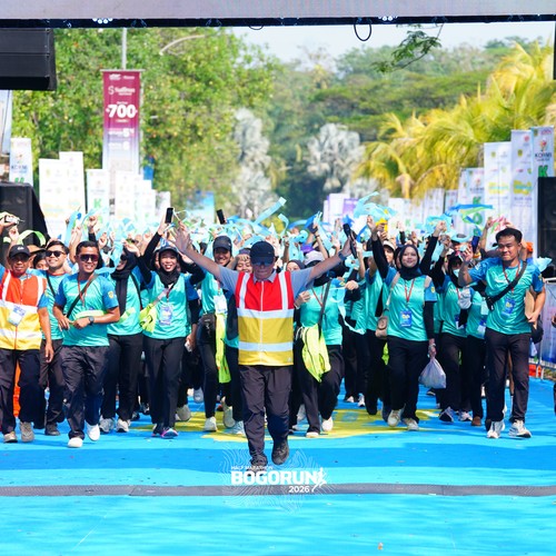 Race photo from BOGORUN 2026