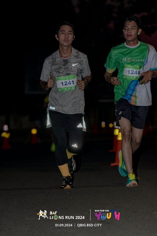 Race photo from BAF LIONS RUN 2024