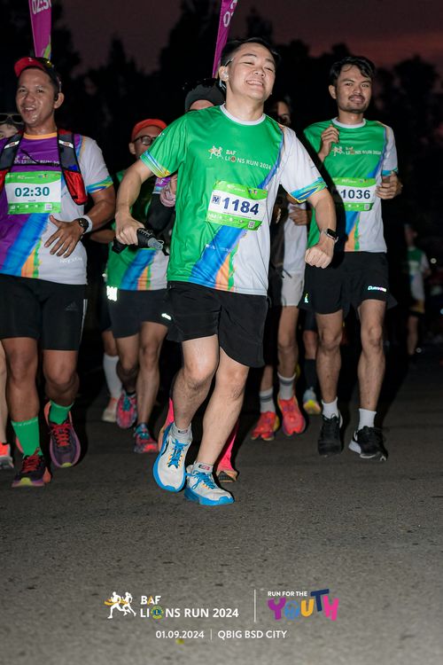 Race photo from BAF LIONS RUN 2024