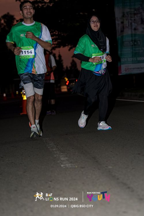 Race photo from BAF LIONS RUN 2024