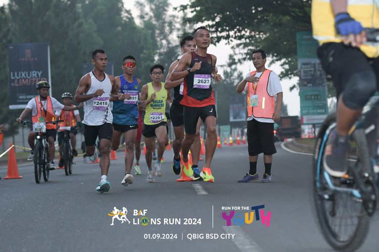 Race photo from BAF LIONS RUN 2024