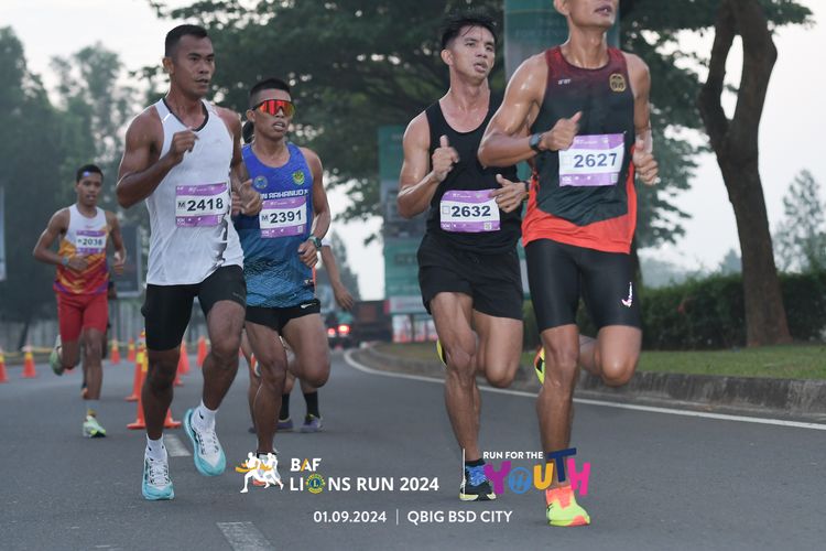Race photo from BAF LIONS RUN 2024