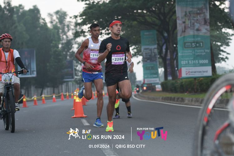 Race photo from BAF LIONS RUN 2024