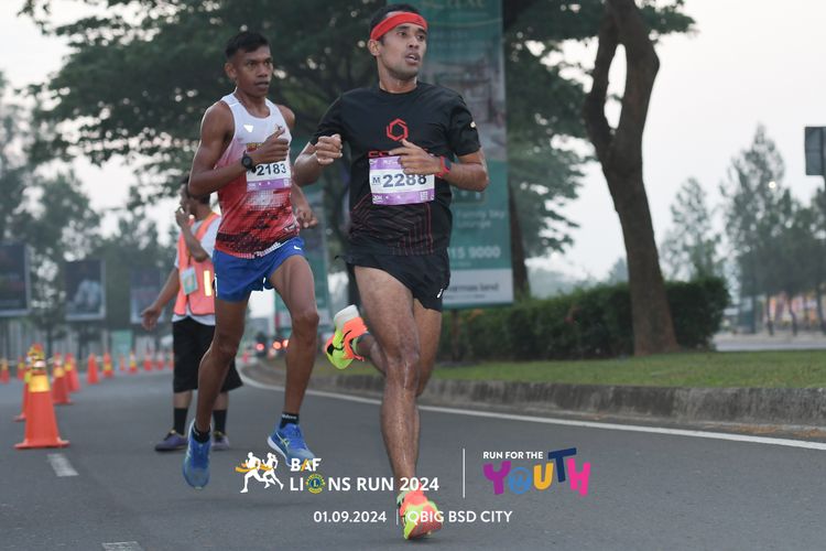 Race photo from BAF LIONS RUN 2024