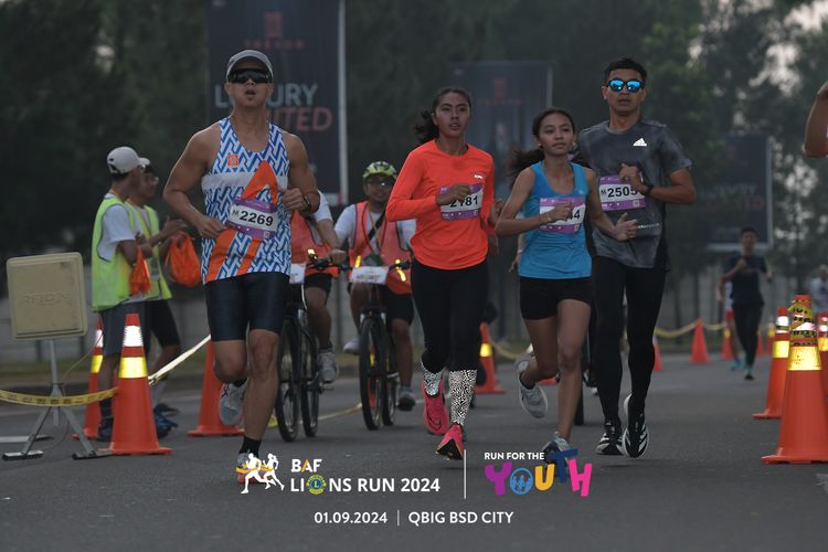 Race photo from BAF LIONS RUN 2024
