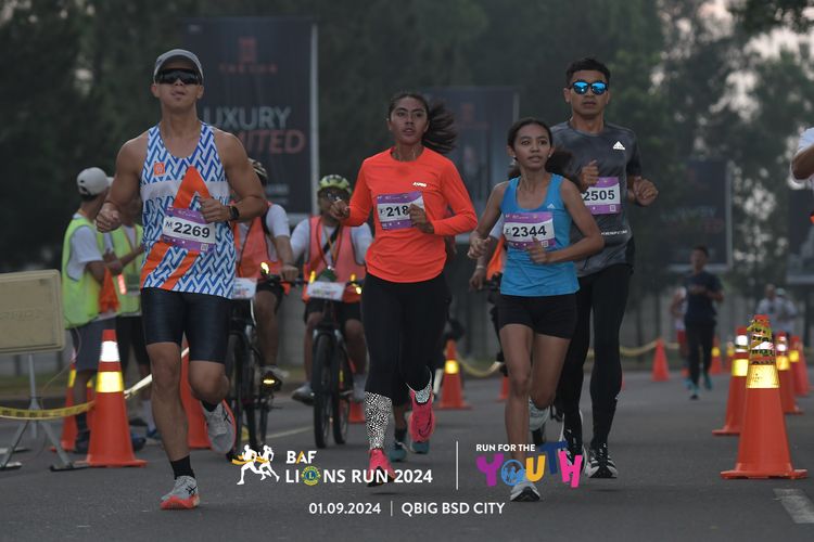 Race photo from BAF LIONS RUN 2024