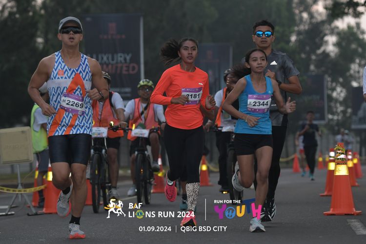 Race photo from BAF LIONS RUN 2024