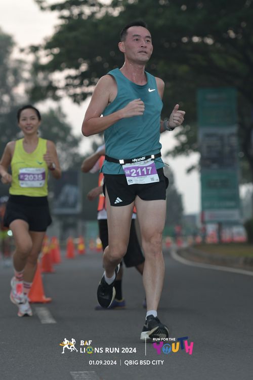 Race photo from BAF LIONS RUN 2024