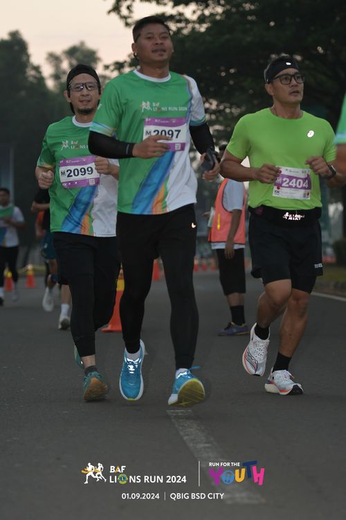 Race photo from BAF LIONS RUN 2024