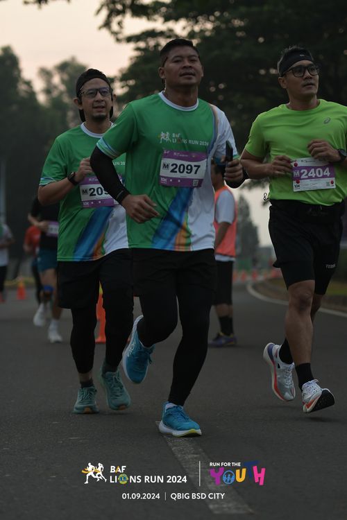 Race photo from BAF LIONS RUN 2024