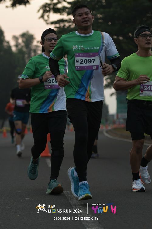 Race photo from BAF LIONS RUN 2024