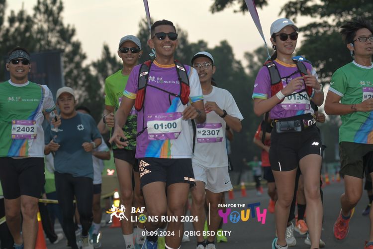 Race photo from BAF LIONS RUN 2024