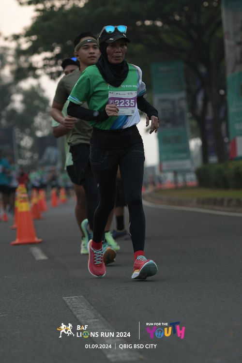 Race photo from BAF LIONS RUN 2024