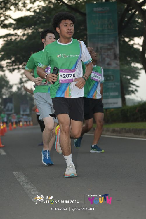Race photo from BAF LIONS RUN 2024