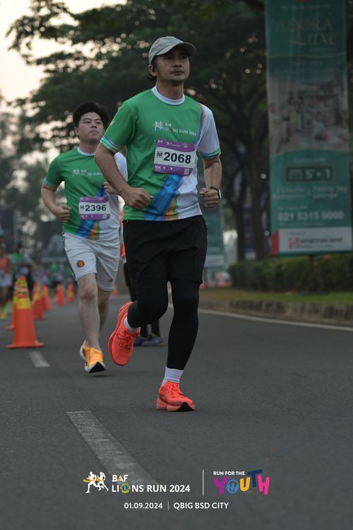 Race photo from BAF LIONS RUN 2024