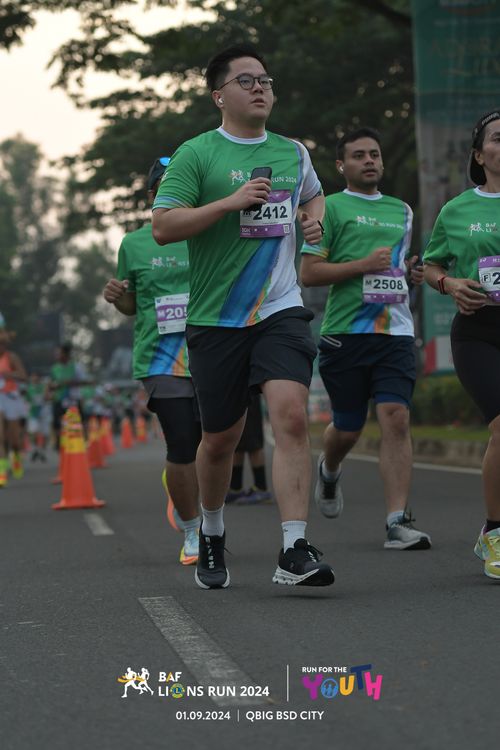 Race photo from BAF LIONS RUN 2024