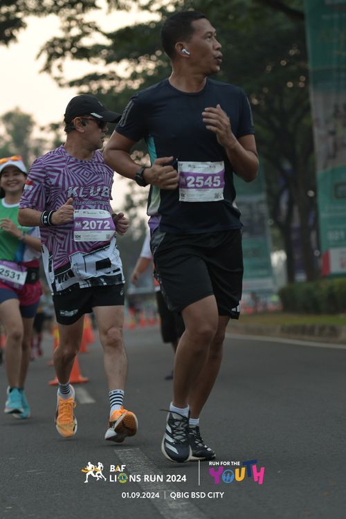 Race photo from BAF LIONS RUN 2024