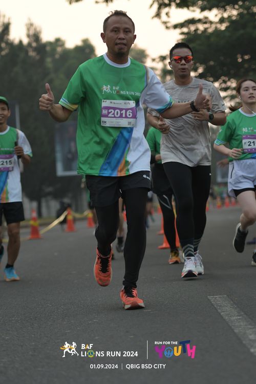 Race photo from BAF LIONS RUN 2024