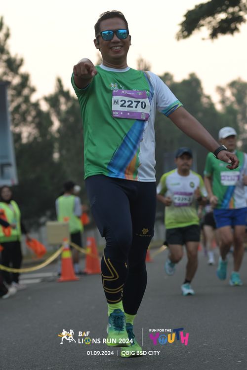 Race photo from BAF LIONS RUN 2024