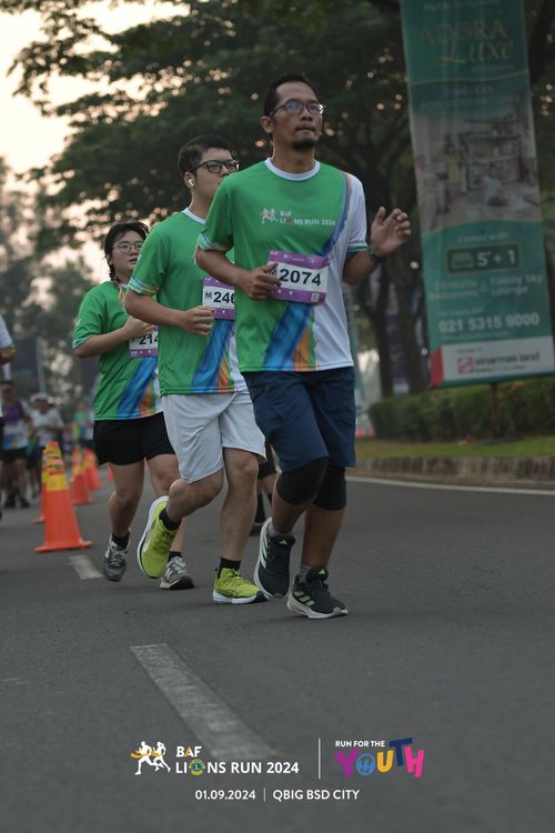 Race photo from BAF LIONS RUN 2024