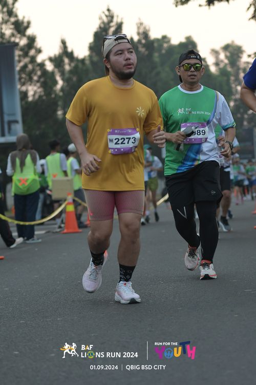 Race photo from BAF LIONS RUN 2024