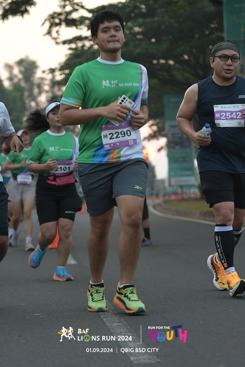Race photo from BAF LIONS RUN 2024