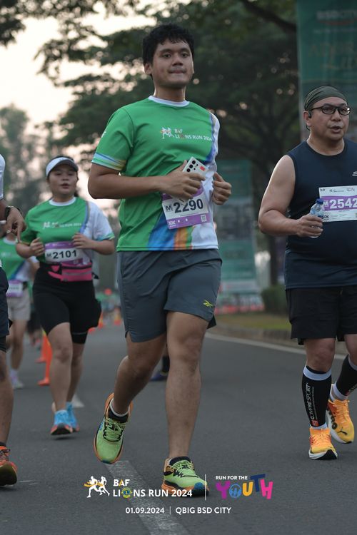 Race photo from BAF LIONS RUN 2024