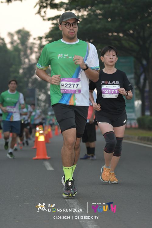 Race photo from BAF LIONS RUN 2024