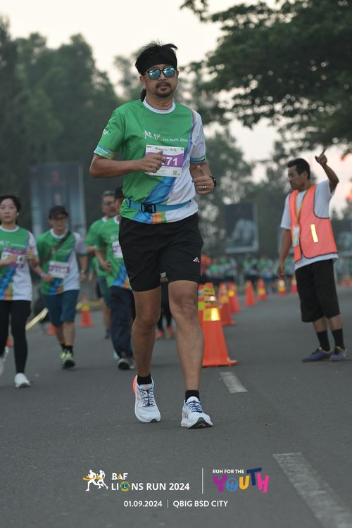Race photo from BAF LIONS RUN 2024
