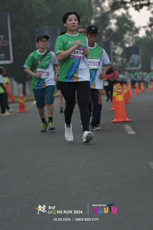 Race photo from BAF LIONS RUN 2024