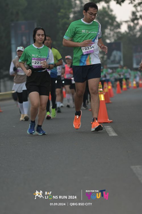 Race photo from BAF LIONS RUN 2024