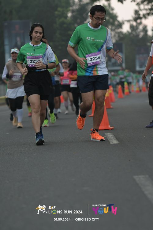 Race photo from BAF LIONS RUN 2024