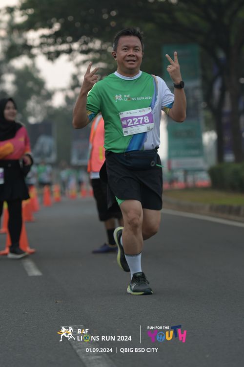 Race photo from BAF LIONS RUN 2024