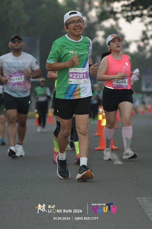 Race photo from BAF LIONS RUN 2024