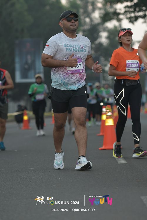 Race photo from BAF LIONS RUN 2024
