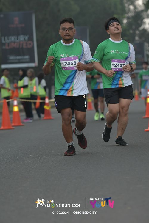 Race photo from BAF LIONS RUN 2024