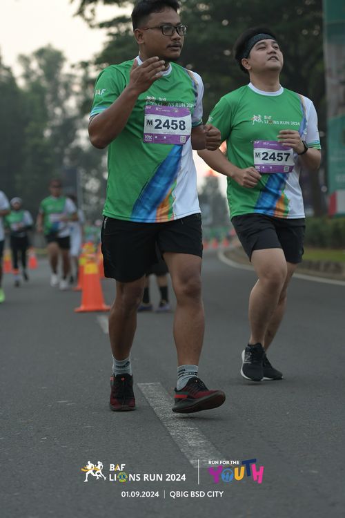 Race photo from BAF LIONS RUN 2024
