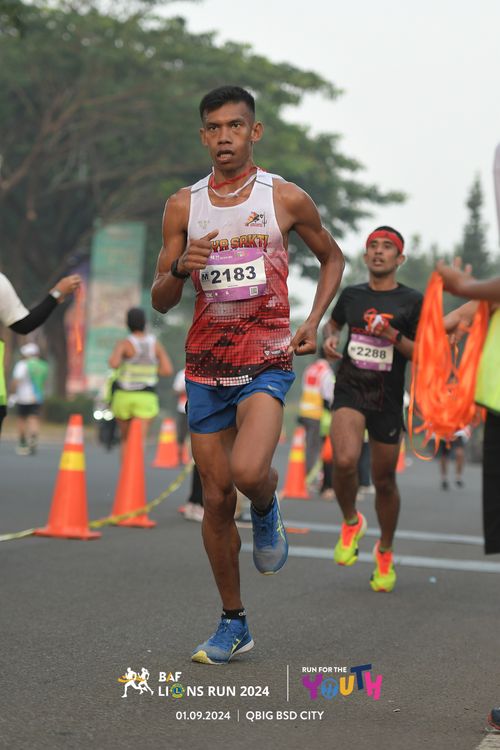 Race photo from BAF LIONS RUN 2024