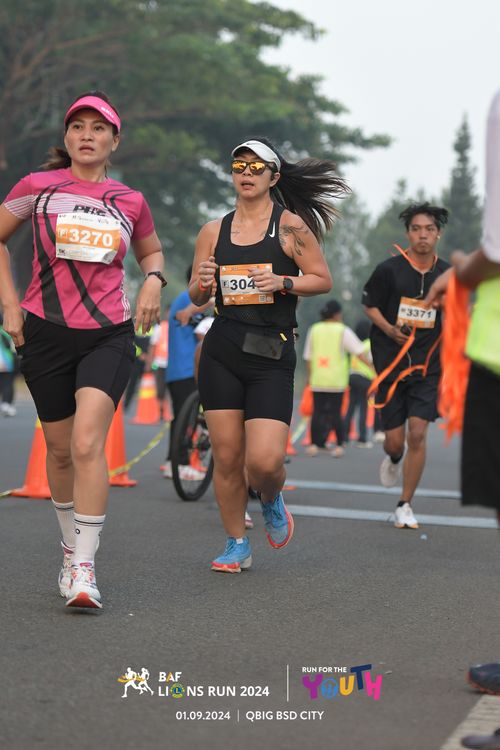 Race photo from BAF LIONS RUN 2024