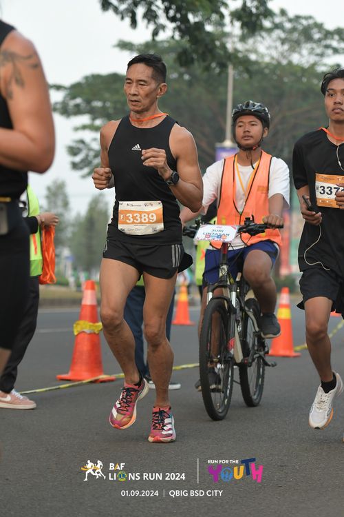 Race photo from BAF LIONS RUN 2024