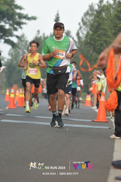 Race photo from BAF LIONS RUN 2024