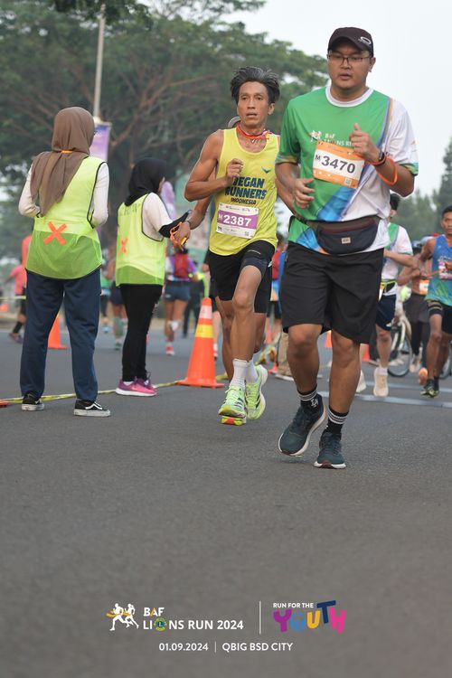 Race photo from BAF LIONS RUN 2024