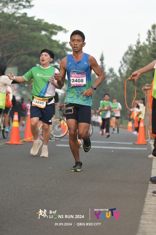 Race photo from BAF LIONS RUN 2024